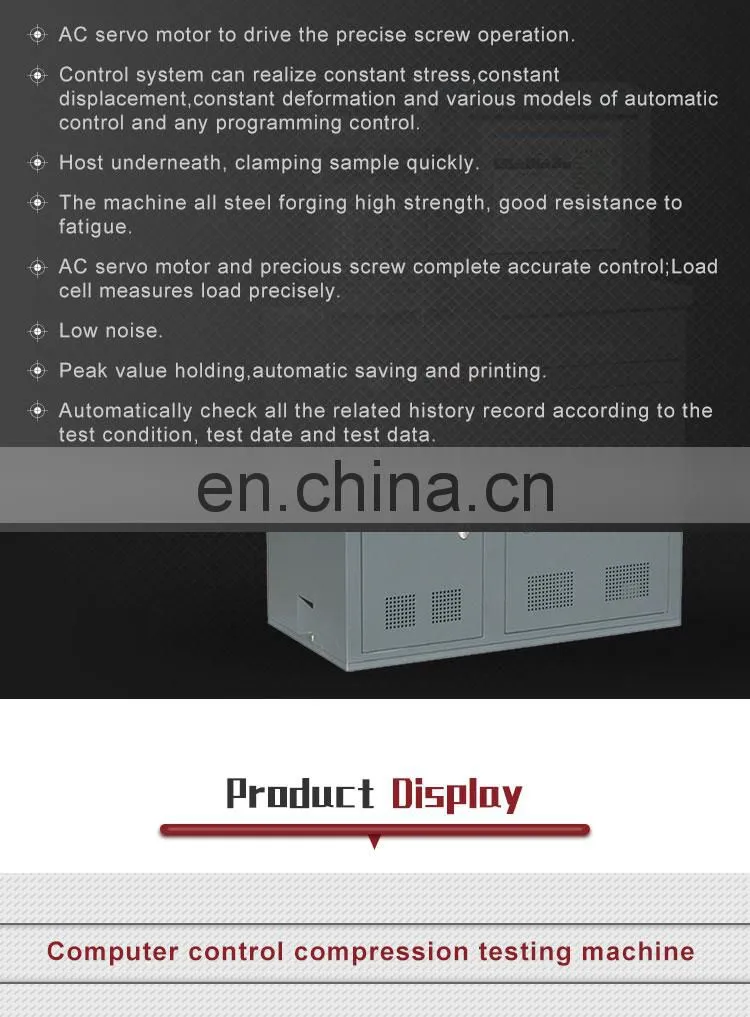 Lab equipment YAW-300KN cement compression and flexural testing machine price