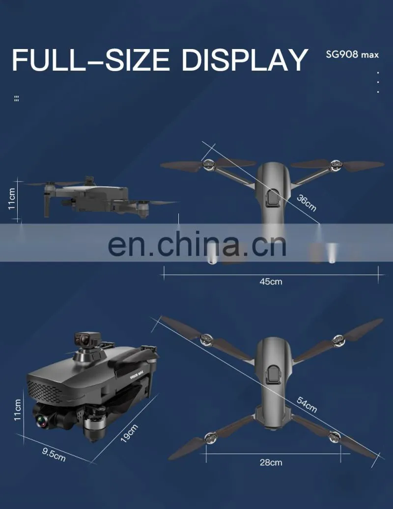 SG908 MAX 3KM 5G 4K HD Camera Foldable Quadcopter drone Obstacle Avoidance Drone Wifi GPS FPV Profesional Dron SG908MAX