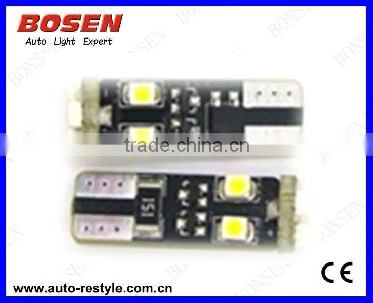 2013 non-polarity Canbus LED lamps T10-8SMD-3528-CB