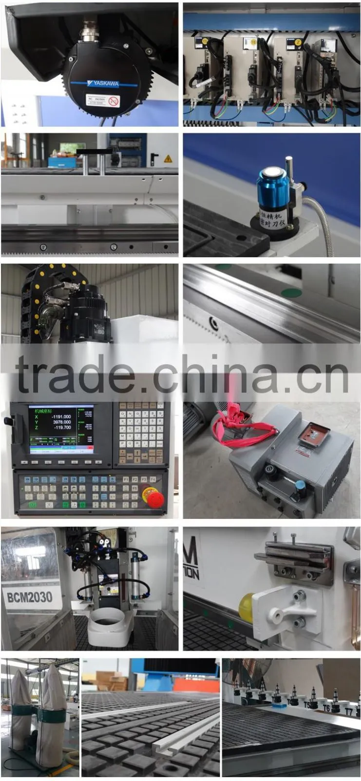 Factory price aluminum cutting cnc router machine