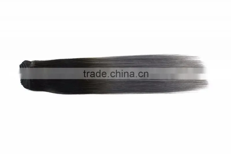 Dark roots human hair ombre brazilian hair weave pink gray and black ombre hair extensions