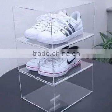 fantastic clear acrylic/plastic shoe box display stand