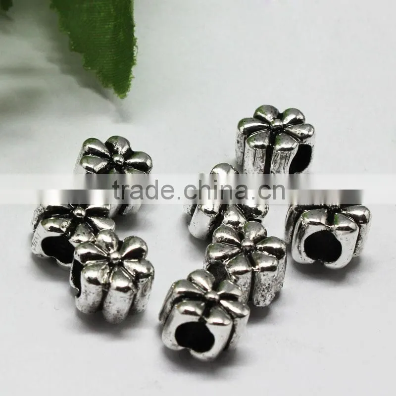 Pdora Jewelry Accessories the Red Hibiscus Hanging and Slider DIY Zinc Alloy Beads
