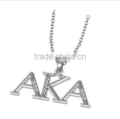 AKA letter Jewelry neckalce