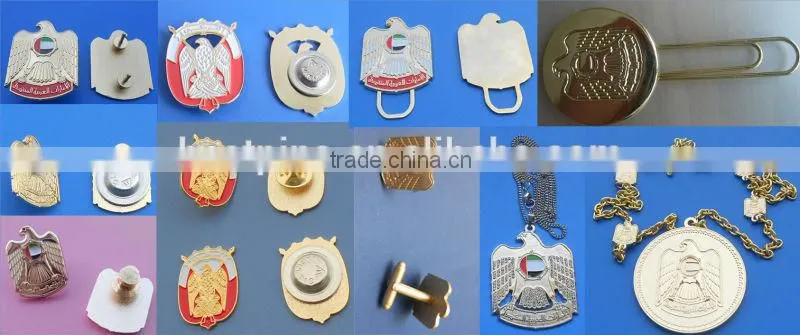 Metal Gold Bird Country Flag UAE National Day Magnet Lapel Pin, 2000pcs in Stock