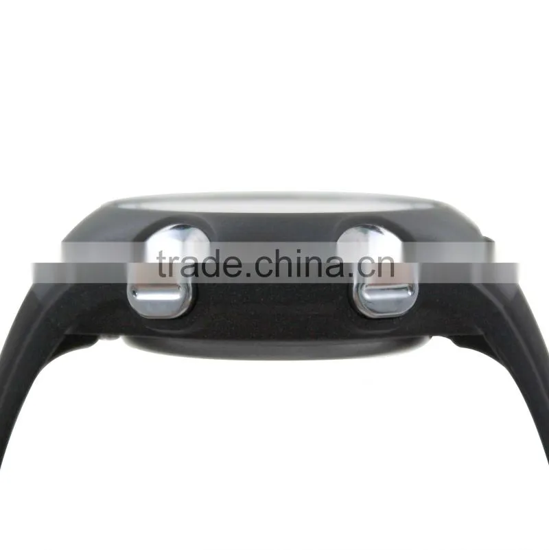 DW177 Black color Digital Rubber Chrono, Timer, Alarm ,heart rate monitor watch