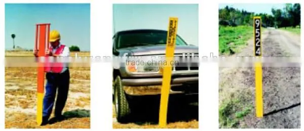 flexible composite utility driverway fiberglass marker glass reinforced polyester composite