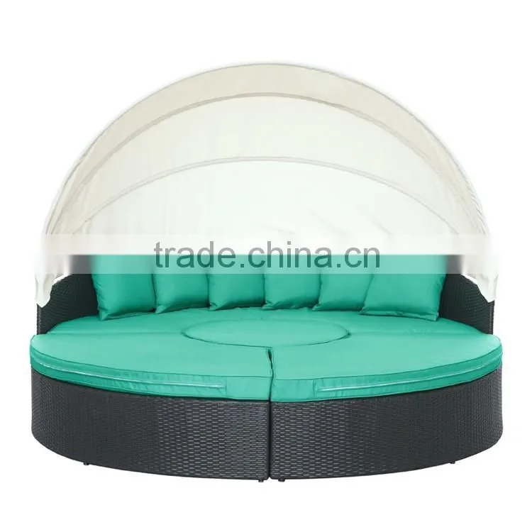 Wholesale Furniture Outdoor Daybed Canopy Round Outdoor Waterproof Daybed