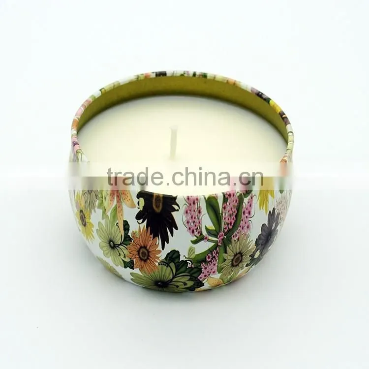 12OZ scented candle tin in containers with three wick