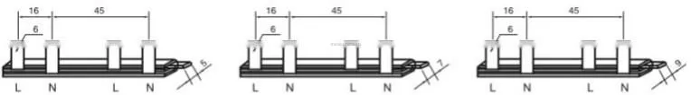 WL-401 C45LE conductor comb electric insulated bus bar