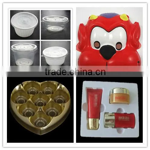 Glass perfume Flocking tray , white color plastic cosmetic trays