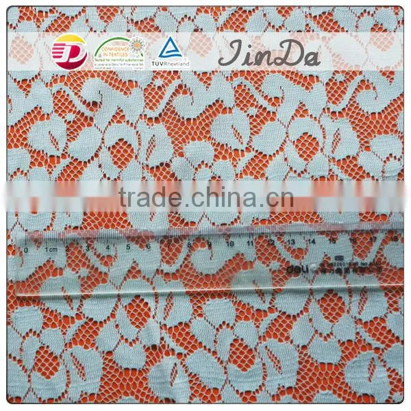 New fashion high quality cheap 100% polyester lace fabric in rolls of good material