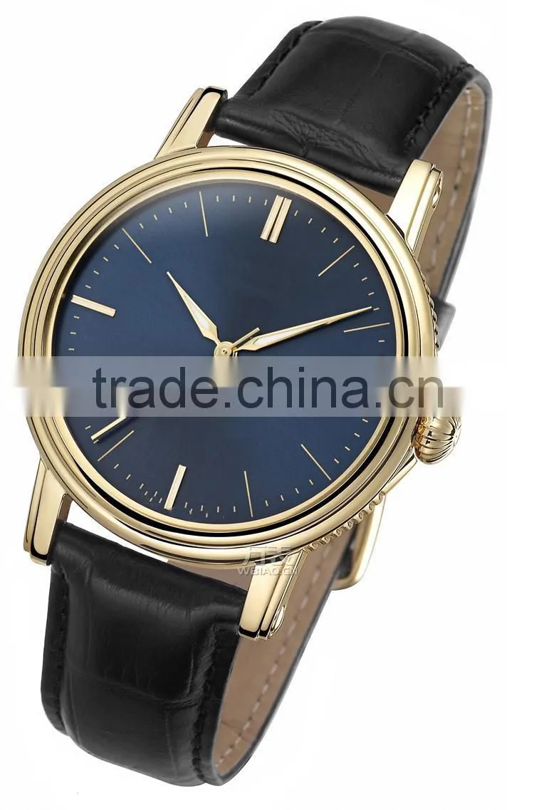 Hot popular cheap leather violet mans cool watch