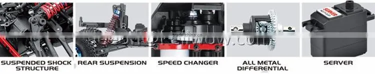 4WD 1:12 2.4G RC Drift Car Remote Control Model