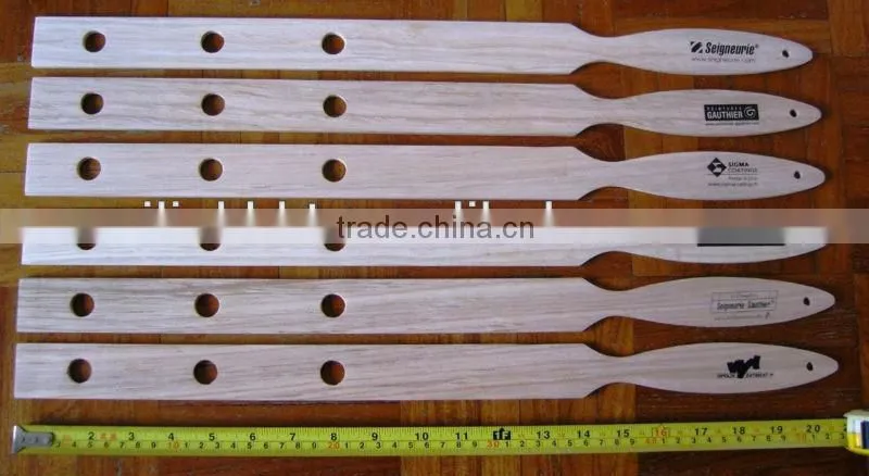 Custom Shape design Wooden or bamboo Spoon knife and Fork cutlery set with Laser or Burnt engraving Logo