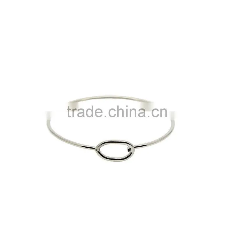 Stainless steel 2mm wire bangle adjustable wire bangle steel,gold,rose gold pvd acceptable