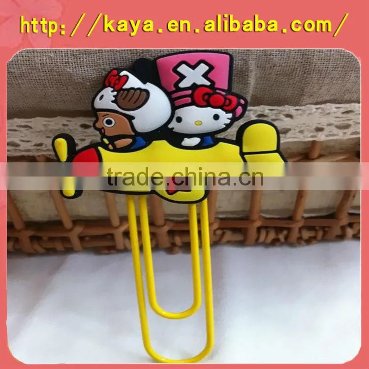 Custom handmade soft pvc 3d bookmark design