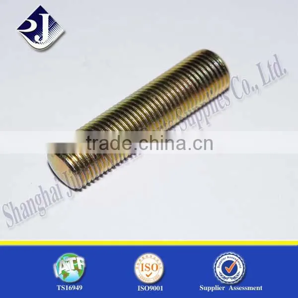 long thread rod yellow zinc plated