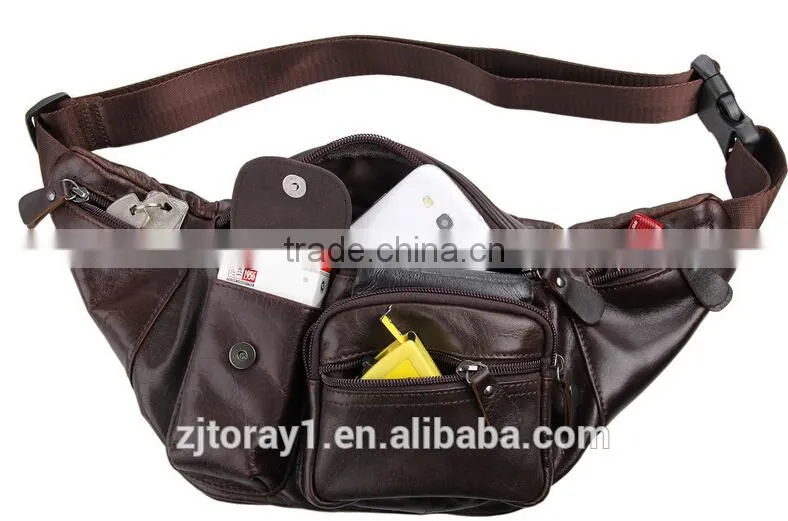 High Quality Handmade Leather Travel Waist Bag