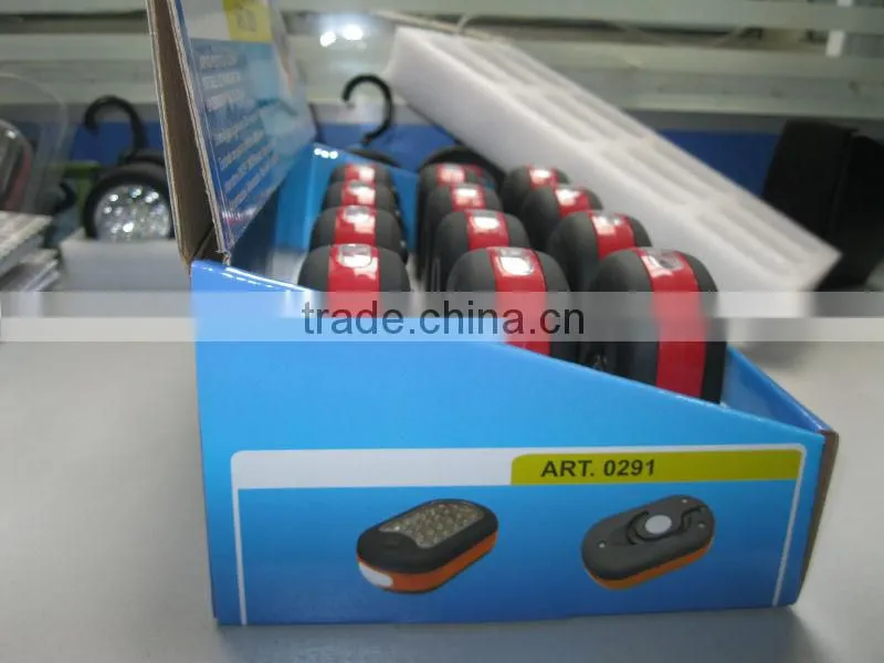 HJ-4004 24+3 LED plastic hook light flashlight /27 LED ABS work light hanging lamp