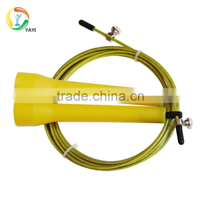 Crossfit Adjustable Fast Bearing Cable Speed Jump Rope