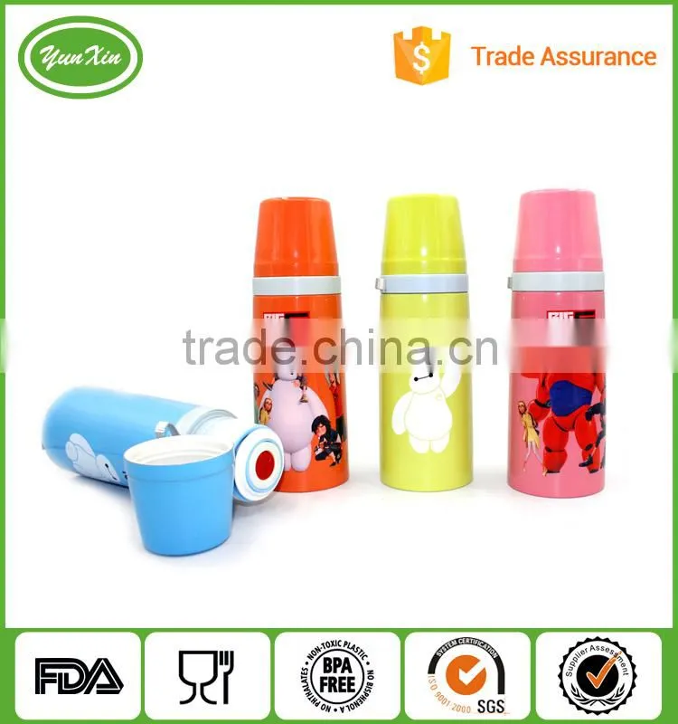 Wholesales BPA free 350ml double wall vacuum auto stainless steel thermo flask