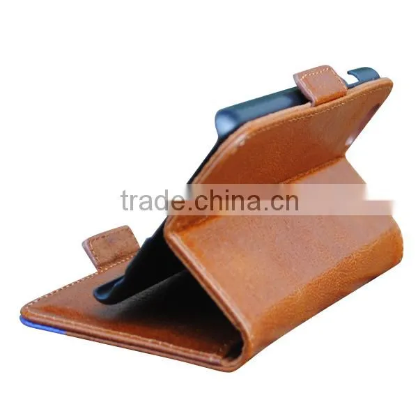 For iphone 6 leather wallet phone holster case, mobile phone covers customizable design