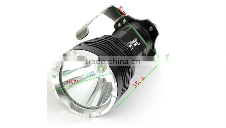 GOREAD Y50 Black Aluminum High bright rechargeable 1000lum T6 flashlight search light