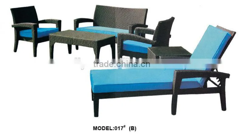 modern luxury outdoor leisure rattan/wicker garden sets of 4
