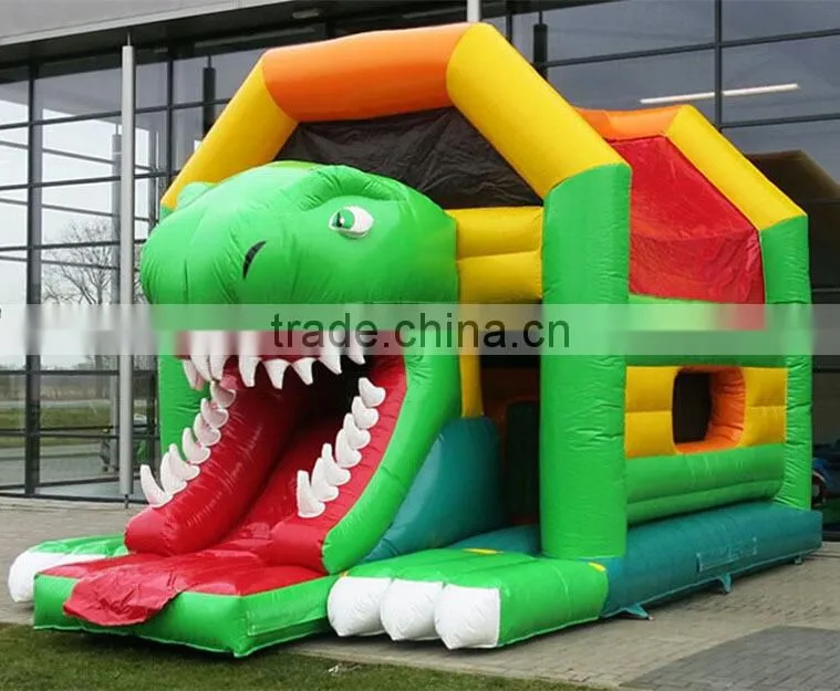 dinosaur inflatable bounce castle for commcercial use