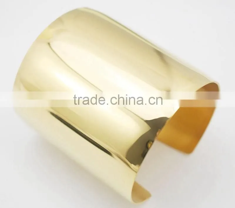 2016 Newest Women Statement Jewelry 18k Gold Stainless Steel Cuff Bracelet Bangle