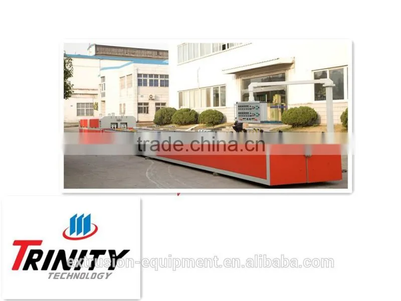 downstream equipment for pull off and cutting the pvc profiles