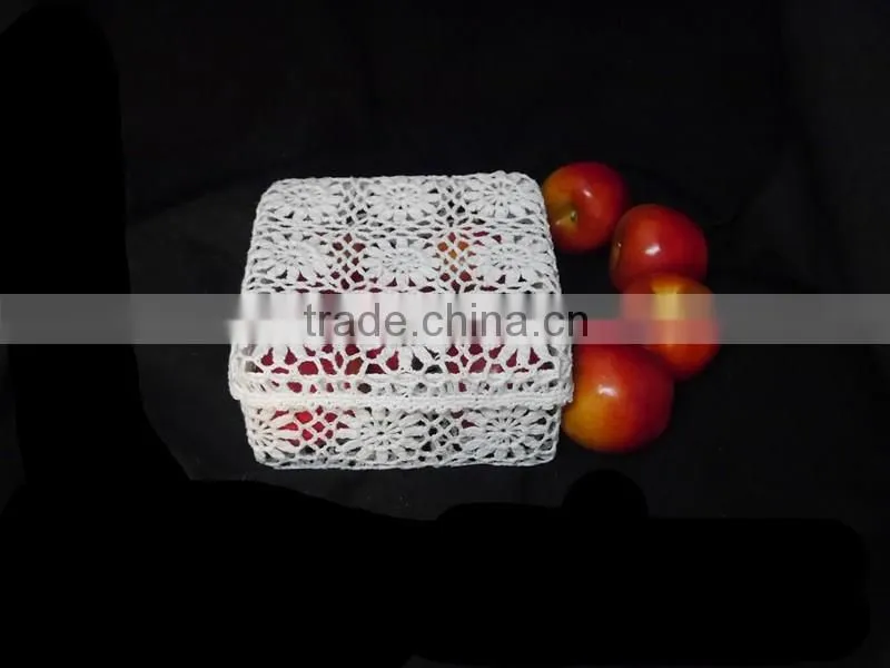 Handmade home storage tray with lid