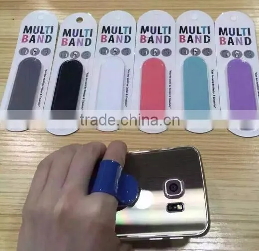 Popular design 3m sticker silicone phone holder /back stick holder