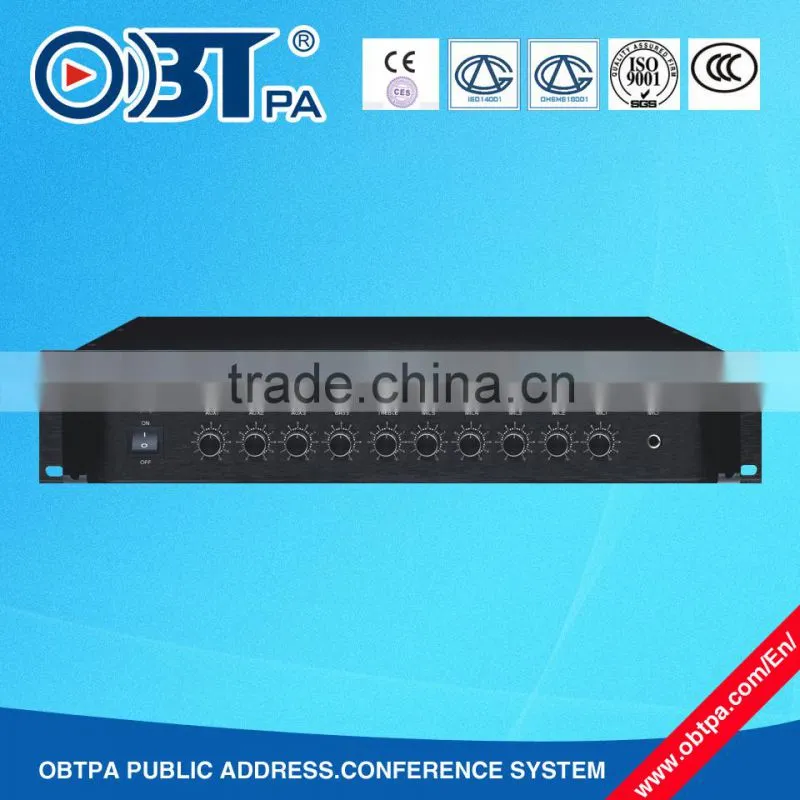 Hot sale CE certified professional preamplifier, pre amplifier for PA system