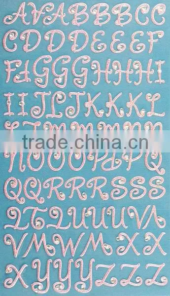 Glitter gemstone sticker