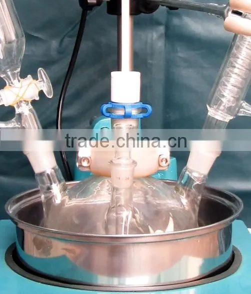 Cheapest good quality 2016 2L-250L Single Layer Glass Reator