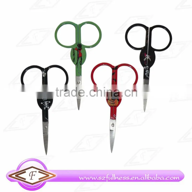 hot wholesale stainless steel beauty scissor cosmetic eyebrow scissors