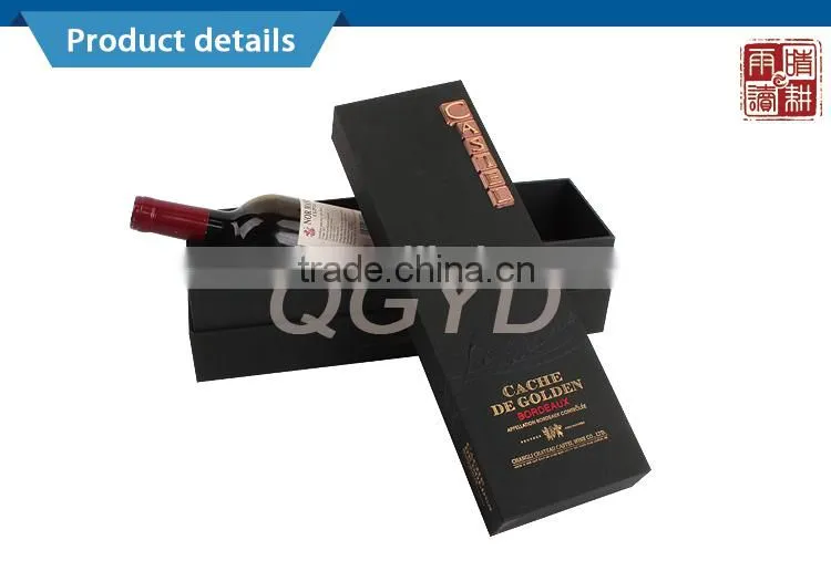 manufacturer custom wine bottle carton box