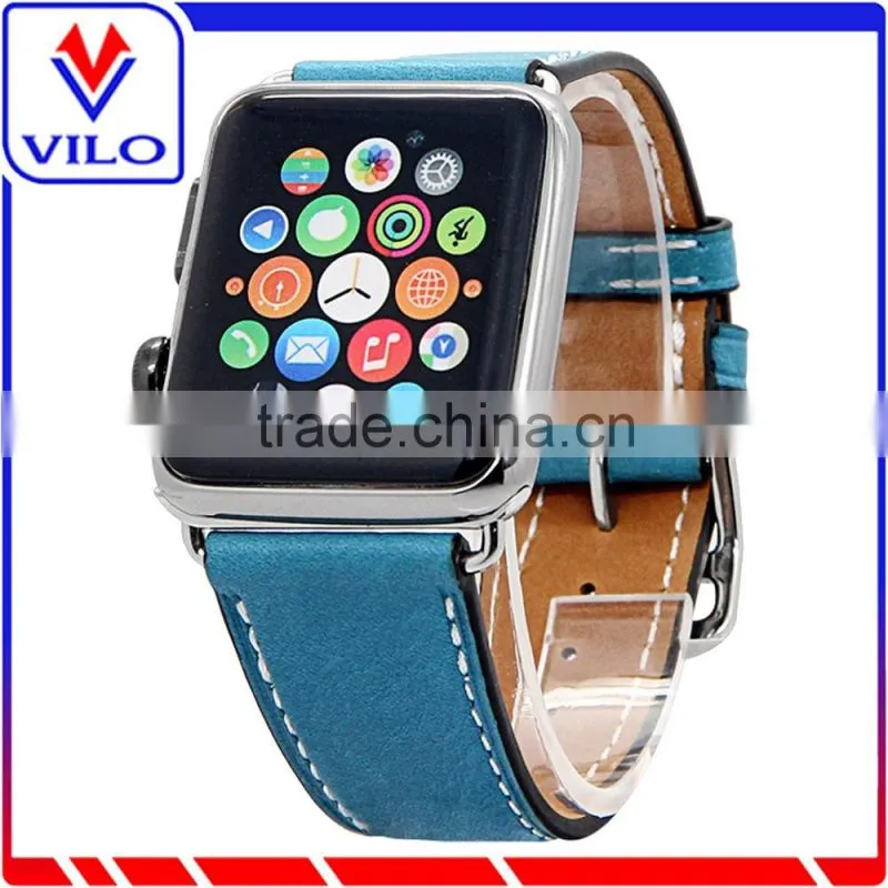 New Genuine Leather Wristband Single Tour Bracelet Watch Band For Apple Watch 38mm 42mm