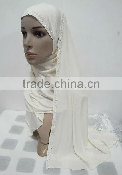 H066 latest muslim hijab with shawl