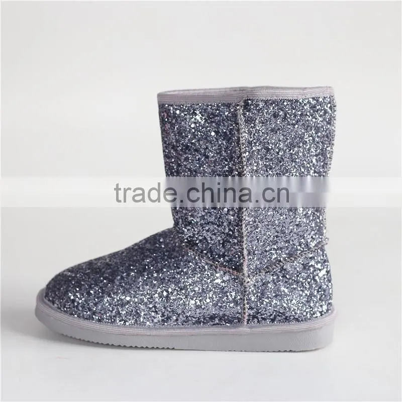 Ladies grey glitter boot