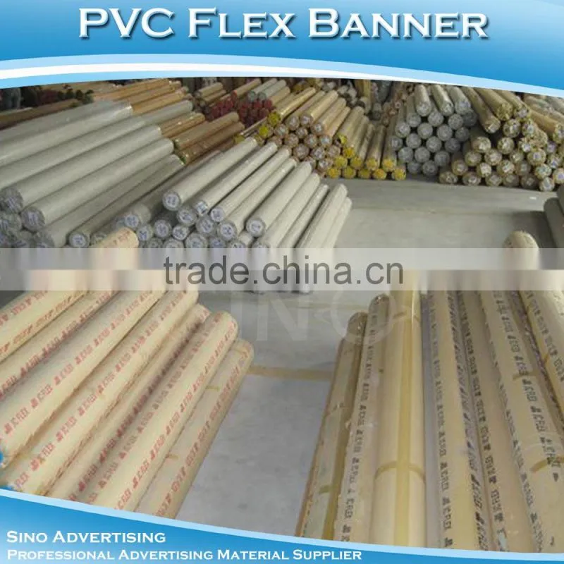 SINO White Block-Out Black PVC Vinyl Flex Banner Image Design
