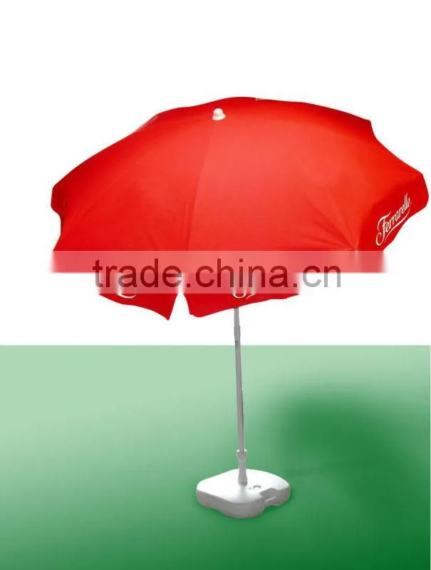 wooden color coated aluminum Garden Umbrella, decorative garden umbrellas, outdoor sun garden umbrella