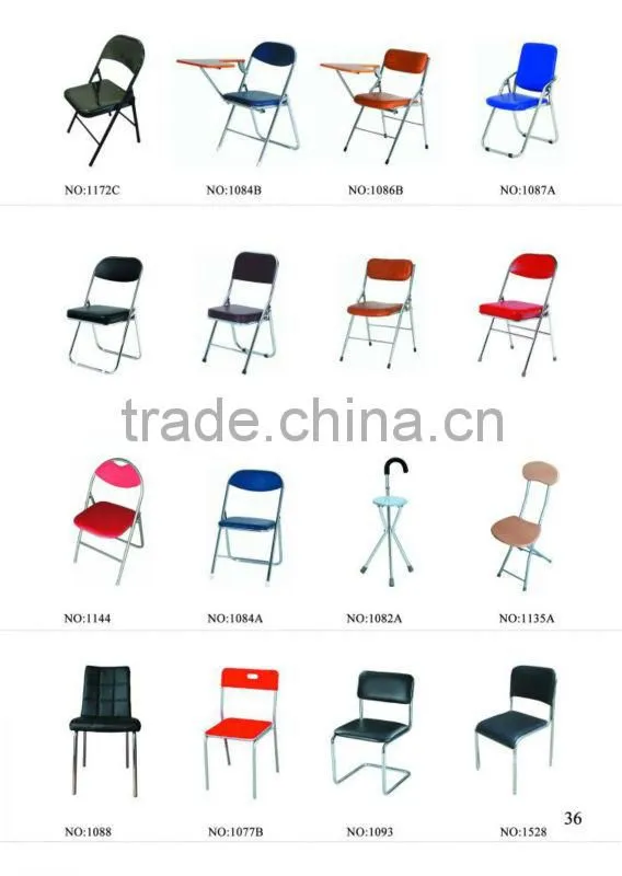 Cheap plastic student/training chair with tablet/silla plastica con tableta1021