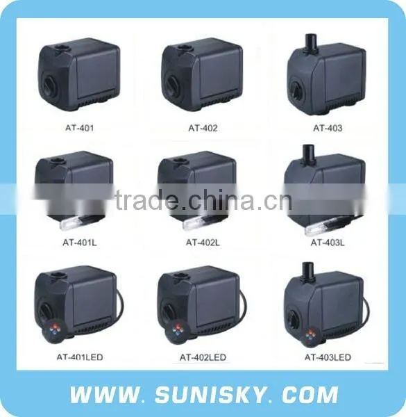 Low power Submersible pump with LED