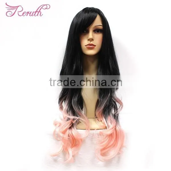 OEM High Quality Cheap Can be Dyed Beautiful Natural Wavy Wig