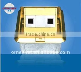 2 Gang Anpu Computer Zinc Ally Pop-up Floor Socket Box