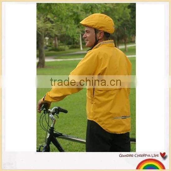 Waterproof breathable bicycling rain jacket