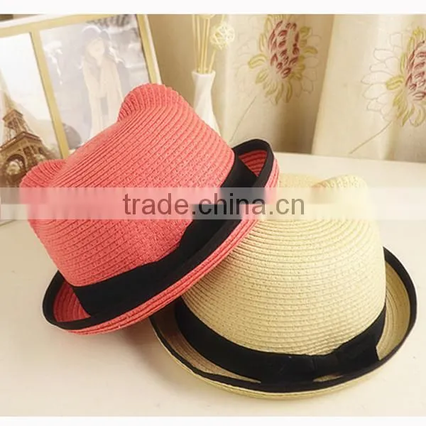 high quality Custom Cheap Fashion natural Straw Hats Made In China